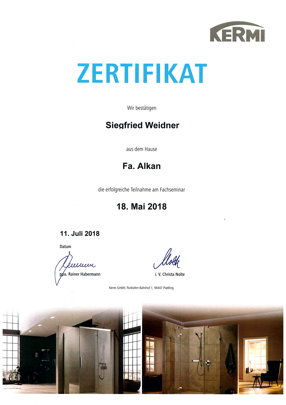 Fachseminar Kermi GmbH 2018